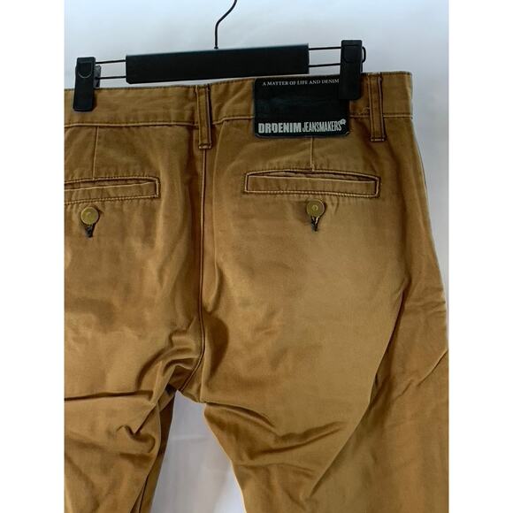 DR. DENIM JEANSMAKER Men's Tan Button-Fly Straight-Leg Four-Pocket Jeans SZ30X32 - Picture 5 of 10